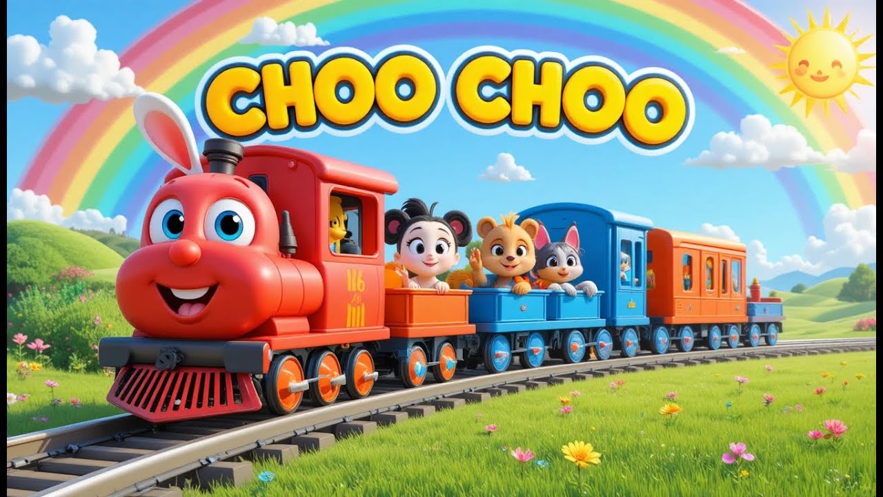 Choo Choo Train Song for Kids  | Train Songs for Toddlers | Kids Nursery Rhymes