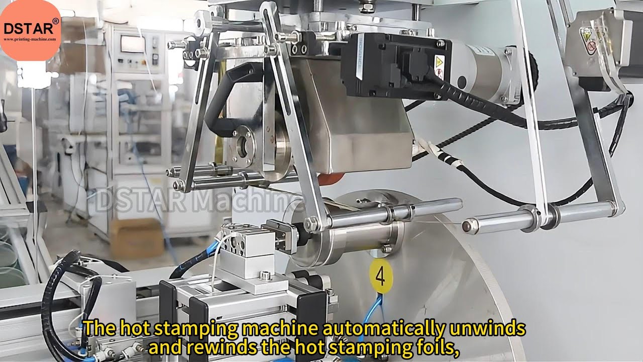 Automatic hot stamping machine connect with injection production line