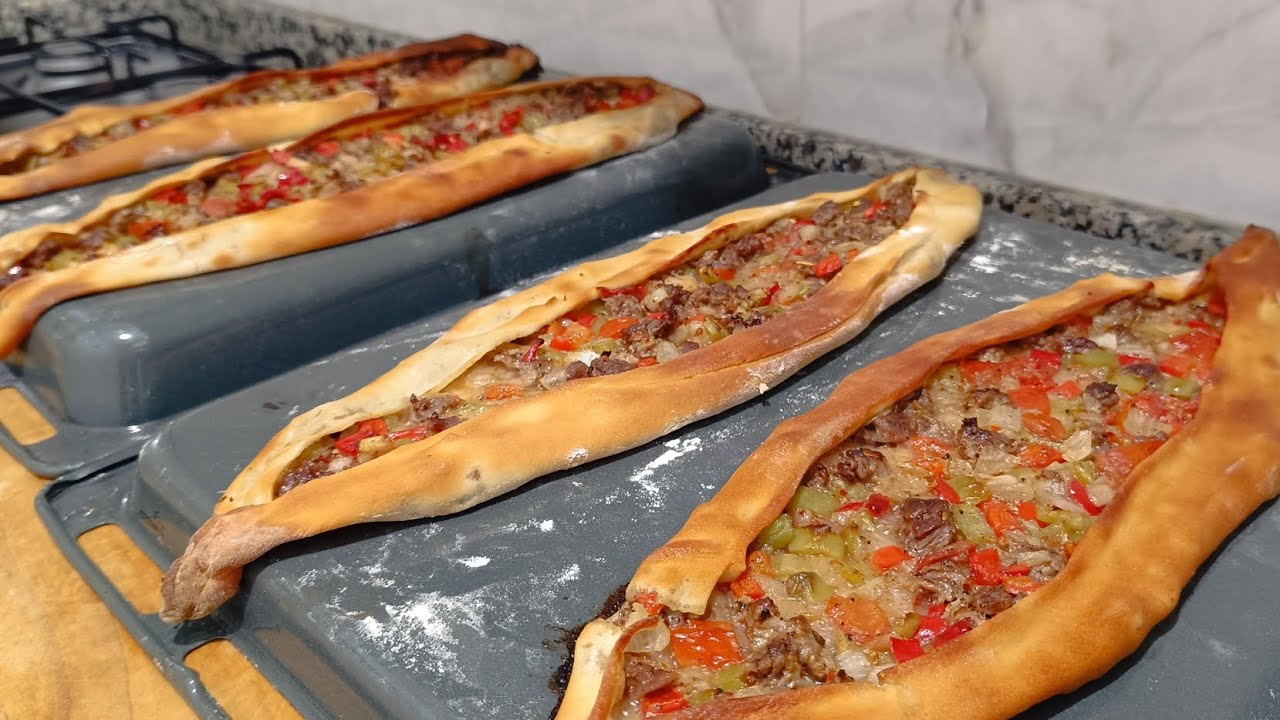 Evde Kuşbaşılı Pide Tarifi. Evde Pide Nasıl Yapılır❓Pratik Pide  Yapılışı👌