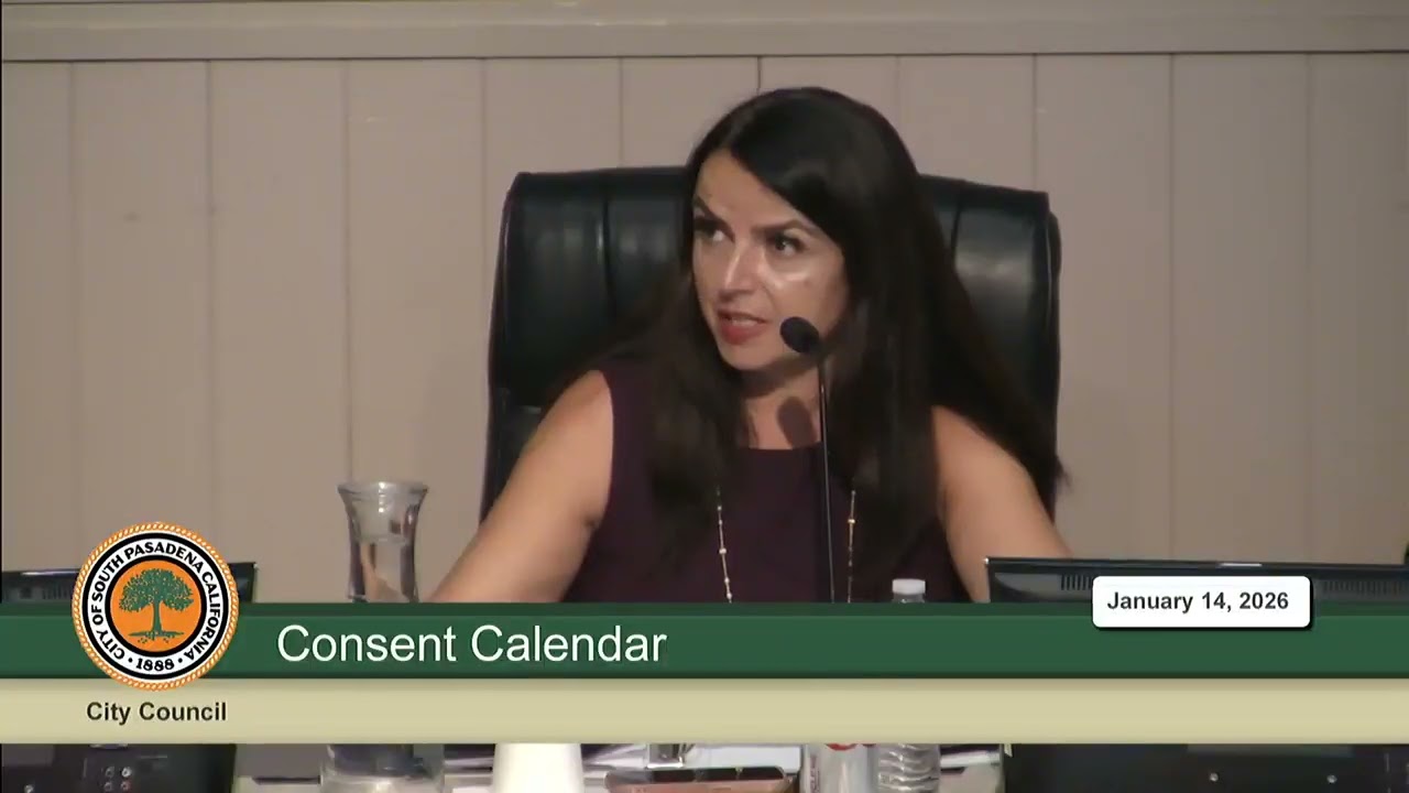 South Pasadena Special City Council Meeting - January 14, 2026