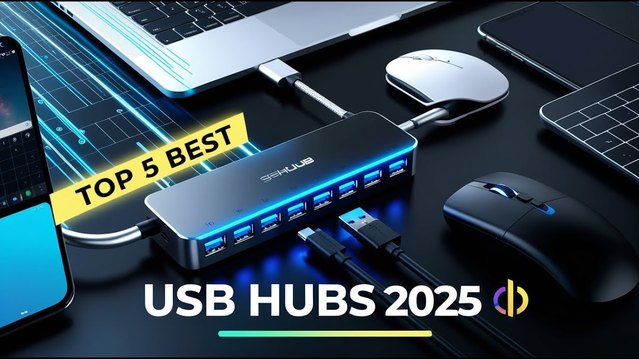 Top 5 Best USB Hubs 2025 🔌 | Ultimate USB-C & USB 3.0 Hub Review