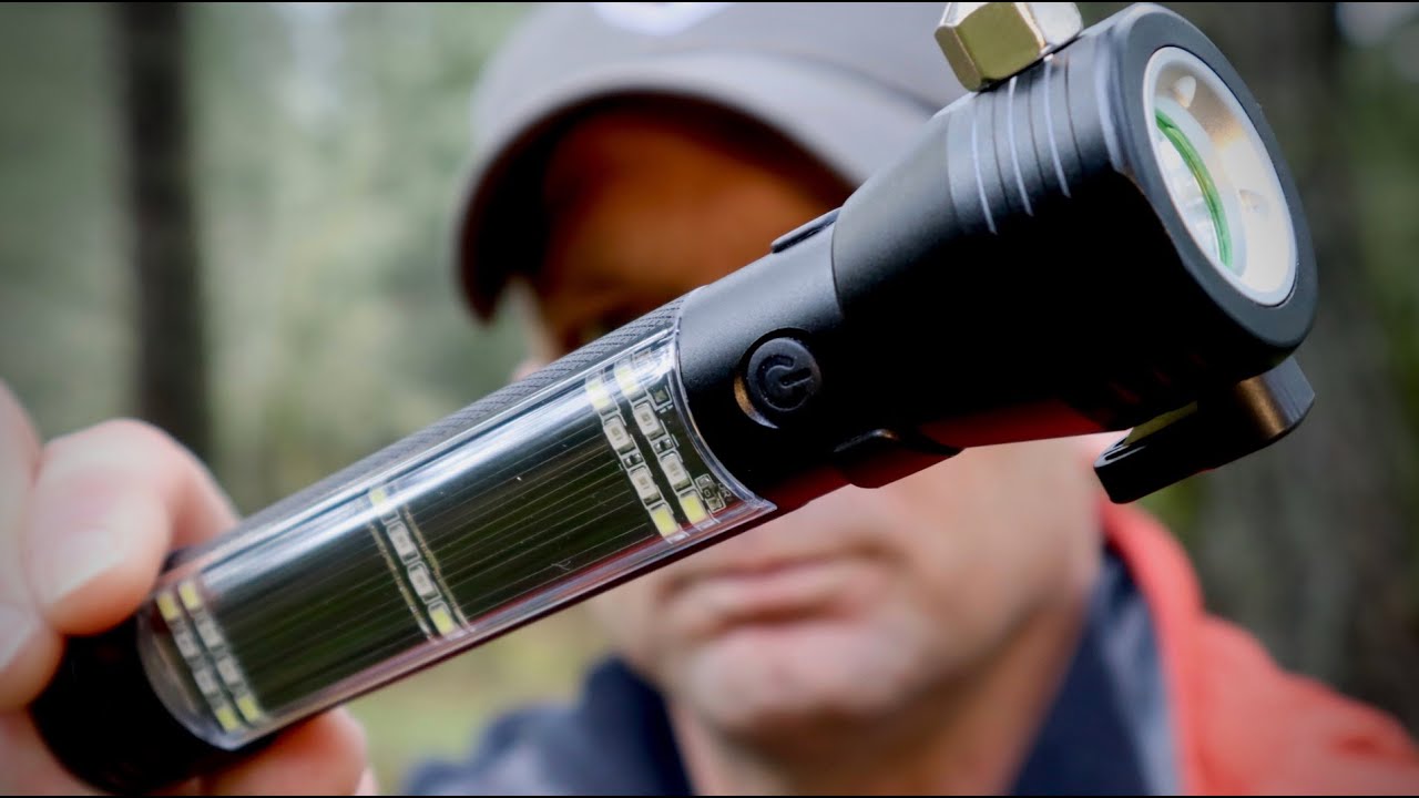 Multi-Function Survival Solar Flashlight
