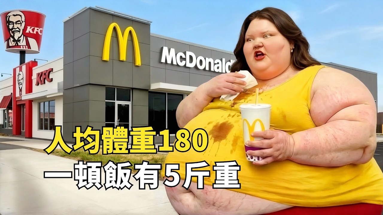 英國最胖小鎮，人均體重180斤，窮人頓頓滿漢全席