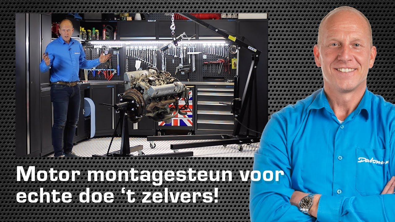Motormontagesteun extra sterk - Rintje Ritsma laat 't zien | Datona.nl | auto motorblok demonteren