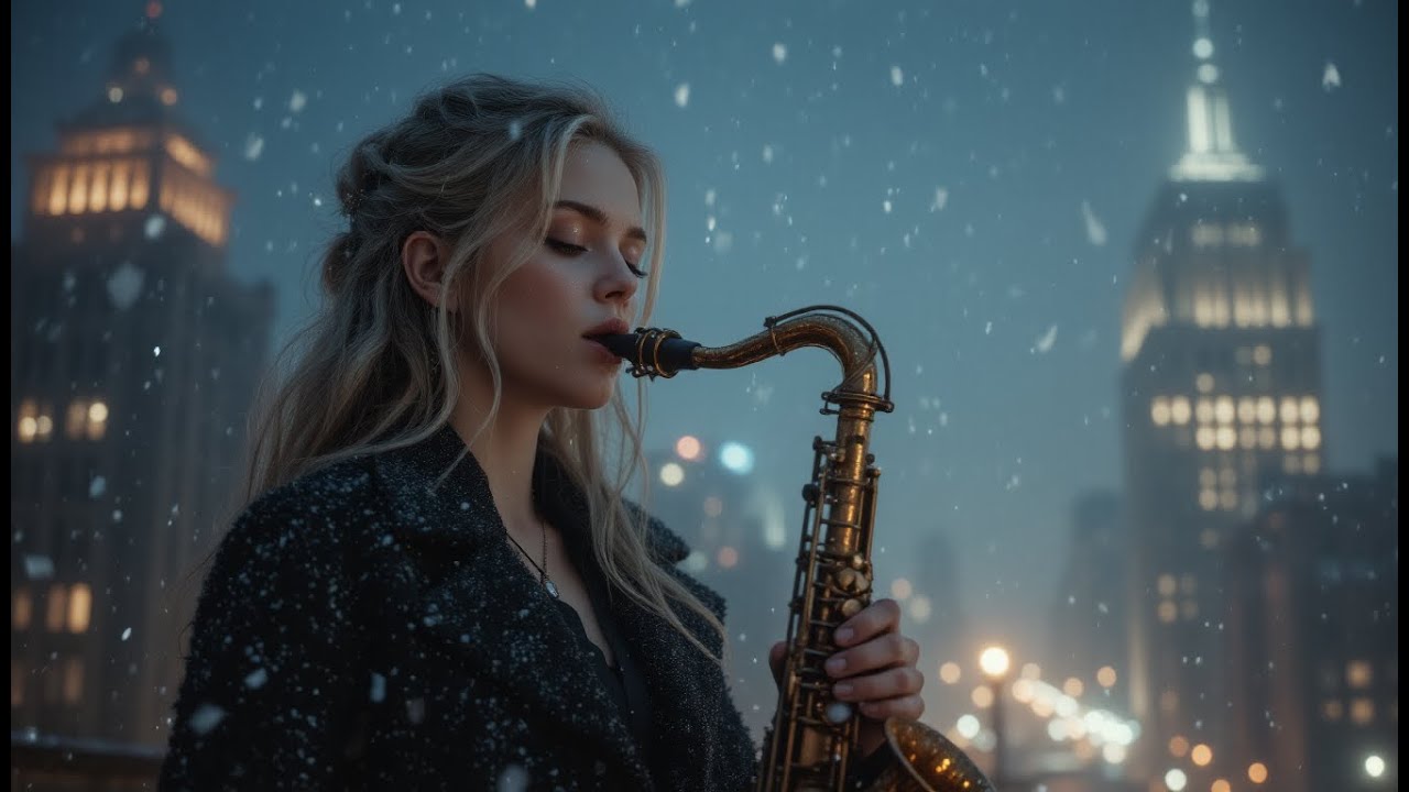 January Night Saxophone Music: Melodies for Cityscapes, Focus & Relaxation