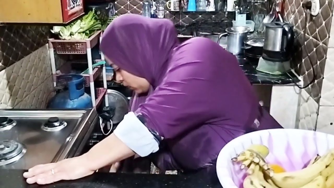 روتين سريع في مطبخي الصغير 😂 نظافة ولمعة في دقائق