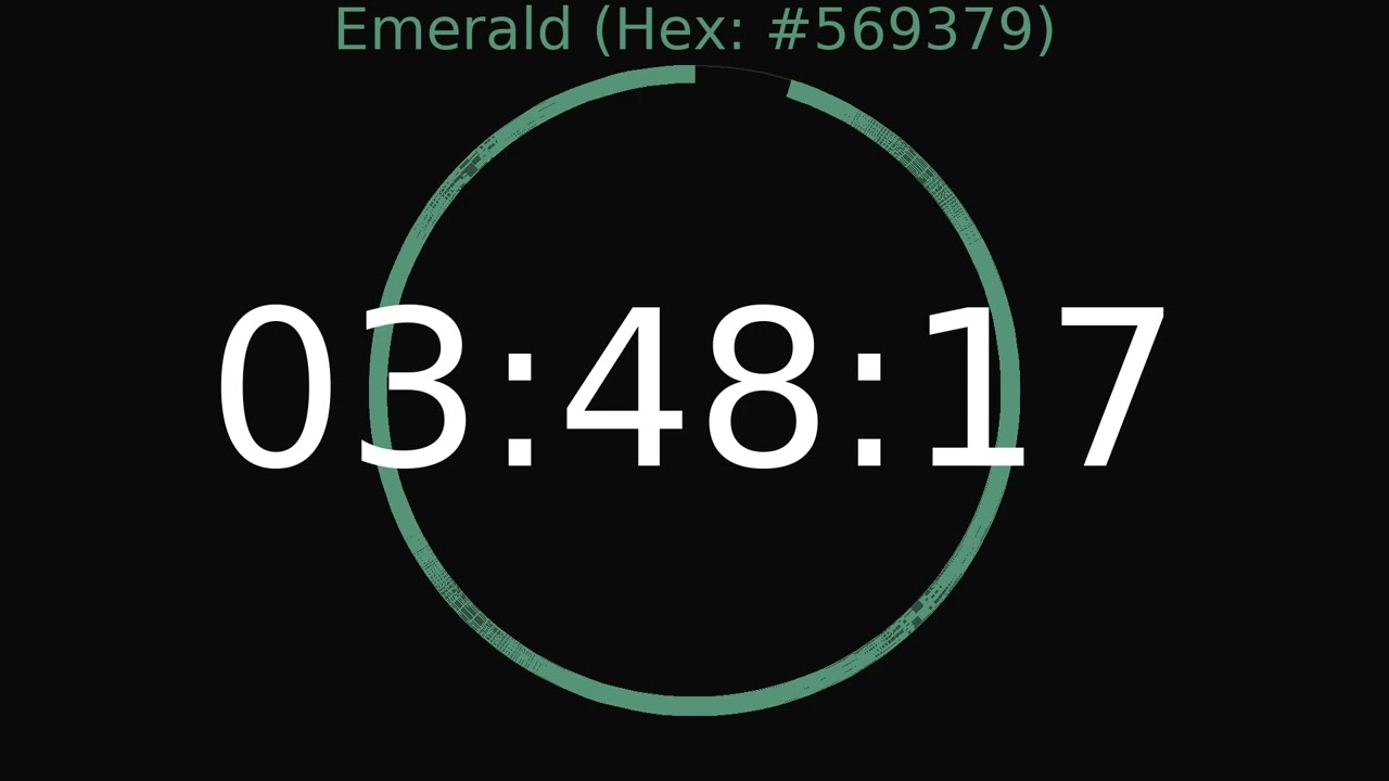 4 Hour Timer | Emerald Colour