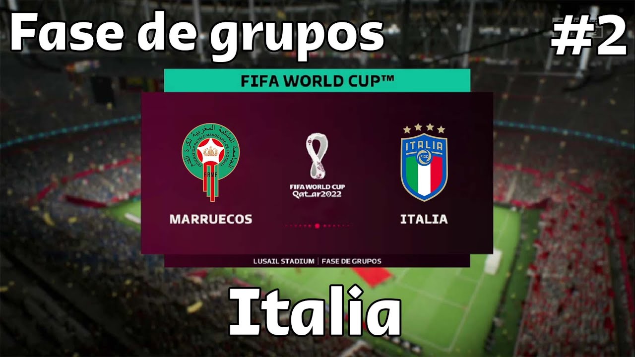 FIFA 23 | 2022 FIFA World Cup Qatar #2 | Fase de grupos | Marruecos vs Italia