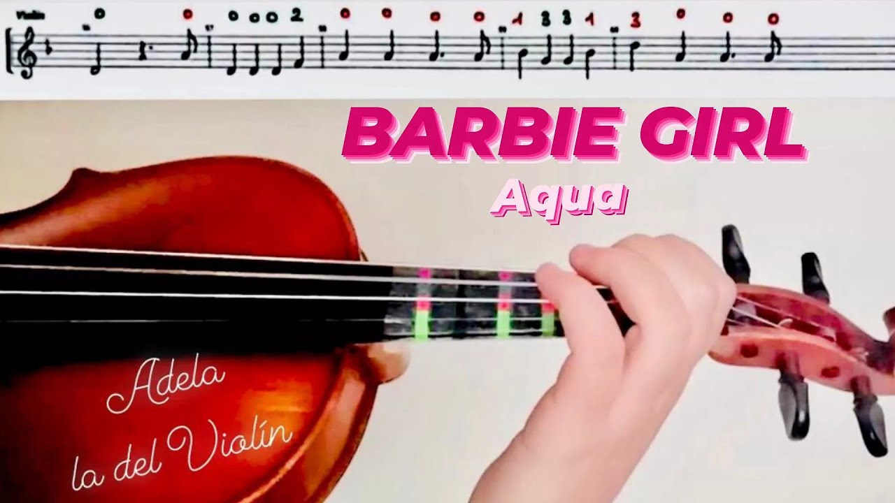 BARBIE GIRL, AQUA (PARTITURA VIOLÍN+AUDIO)