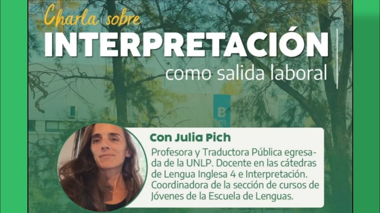 Charla sobre Interpretación como salida laboral con Julia Pich. UniTE 2025.