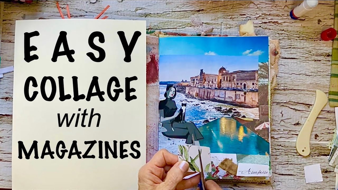Glue Book Page a Surreal Collage | Junk Journal Idea