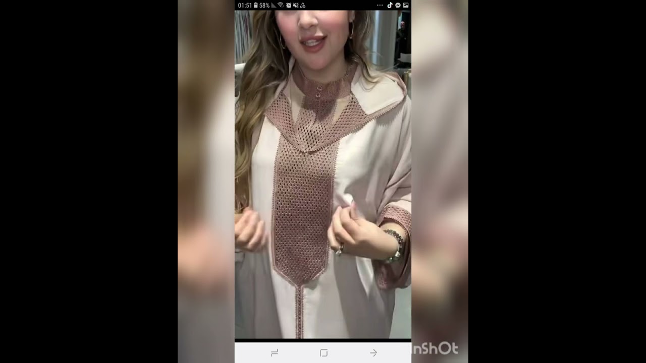 جلابة بالكروشي والرندة من أعمال عالم كروشي والرندة👍🏻👍🏻👍🏻
