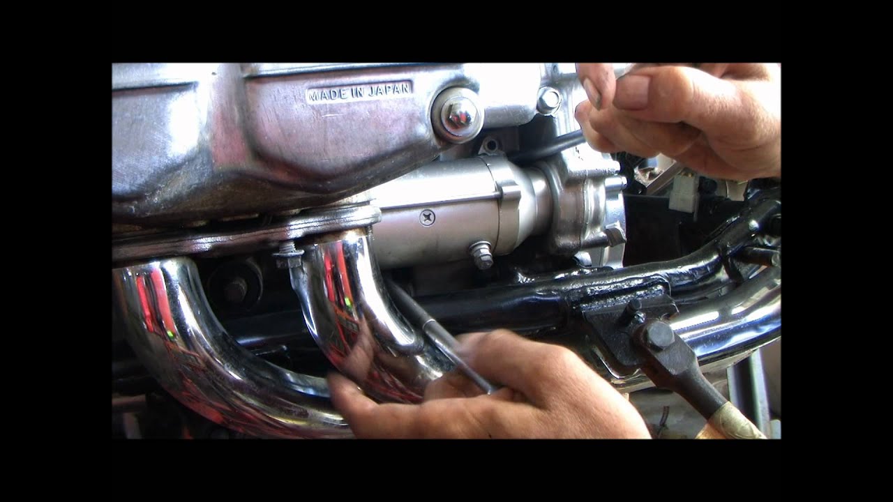 Снятие и установка стартера GL1100 Goldwing 1981 года