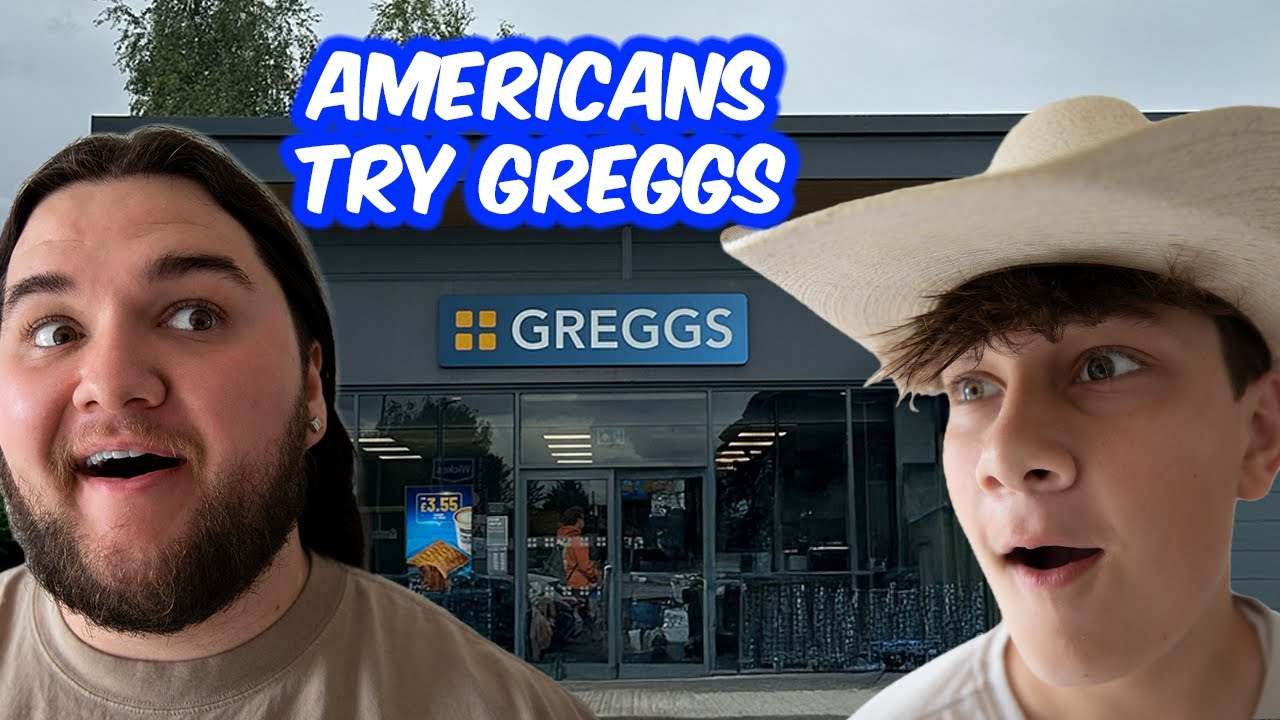 Americans try Greggs (UK FOOD) for the FIRST Time