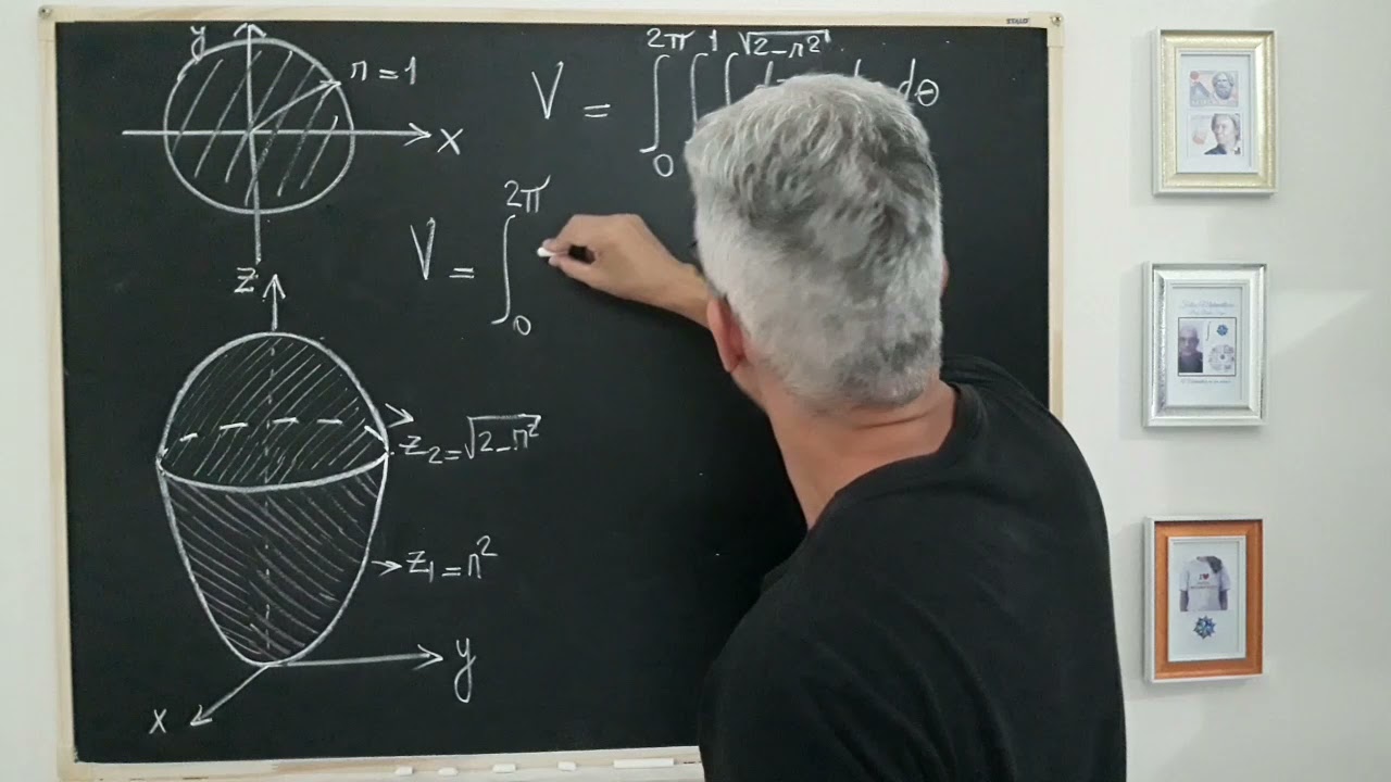 Volume do Sólido Delimitado por um Paraboloide e uma Superfície Esférica