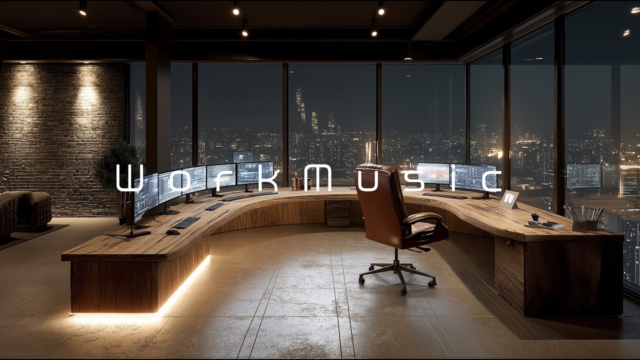 Deep Focus Music for Coding, Trading & Productivity | Ultimate Night Workspace Ambient
