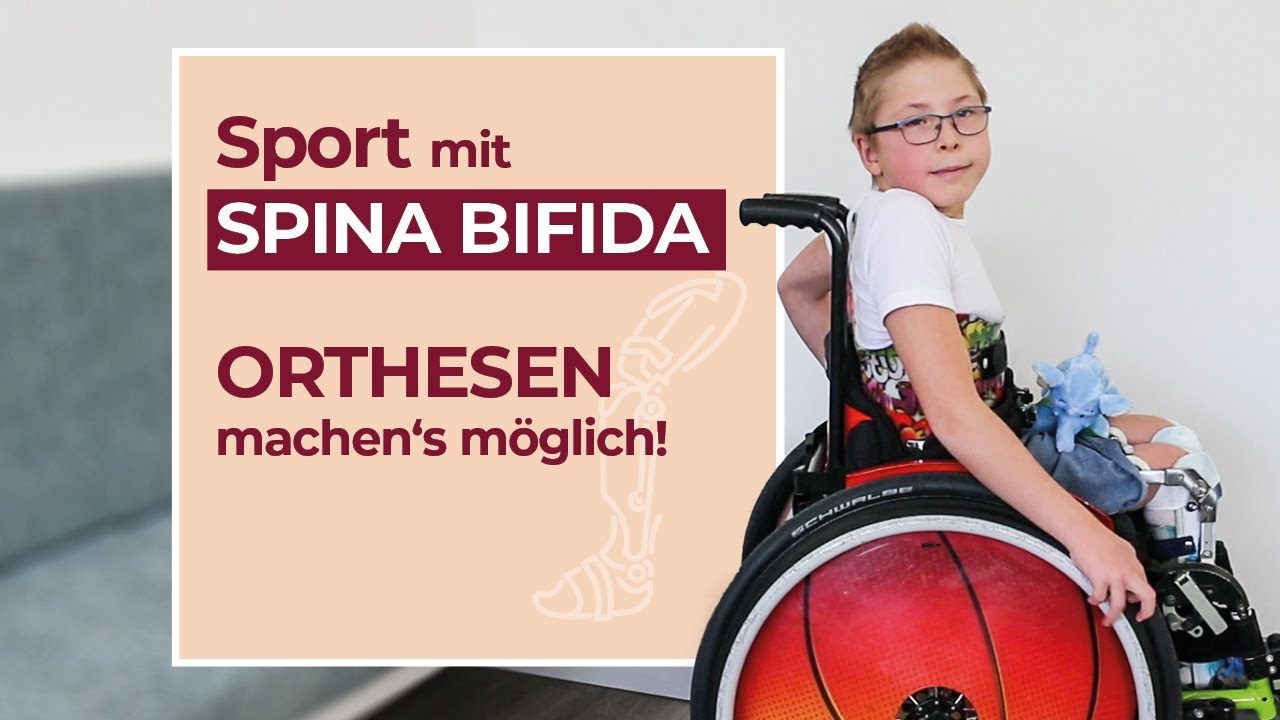 Spina bifida, MMC (offener R&uuml;cken): Felix zeigt uns seine Orthesen und Hilfsmittel