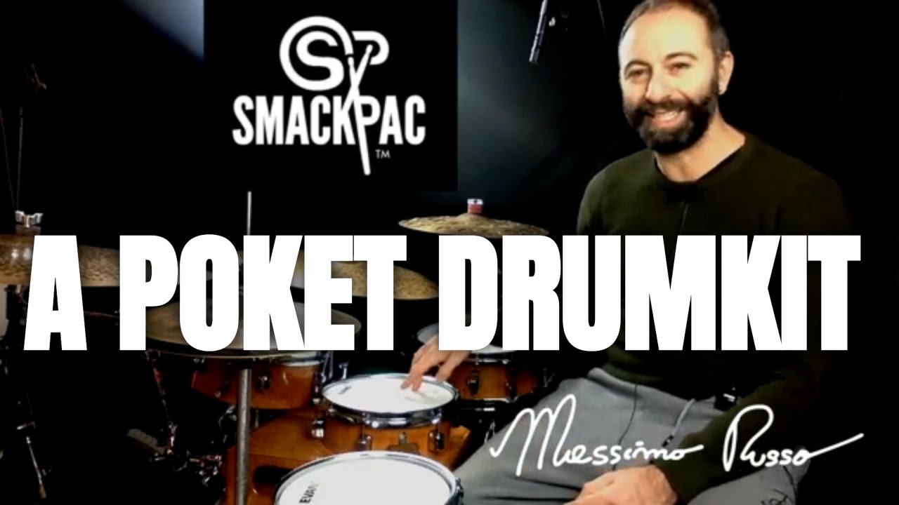 A pocket-sized drum kit - Una batteria portatile - SMACKPACK MASSIMO RUSSO SIGNATURE