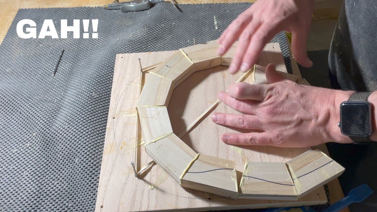 How NOT to glue-up segments for a segmented bowl!