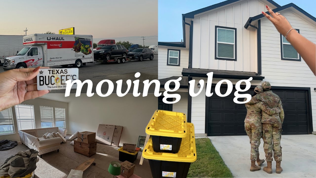 Lt Diary Ep12// PCSing & Moving 📦 | Goodbye to Texas & friends | Road trip to Scott AFB, Illinois