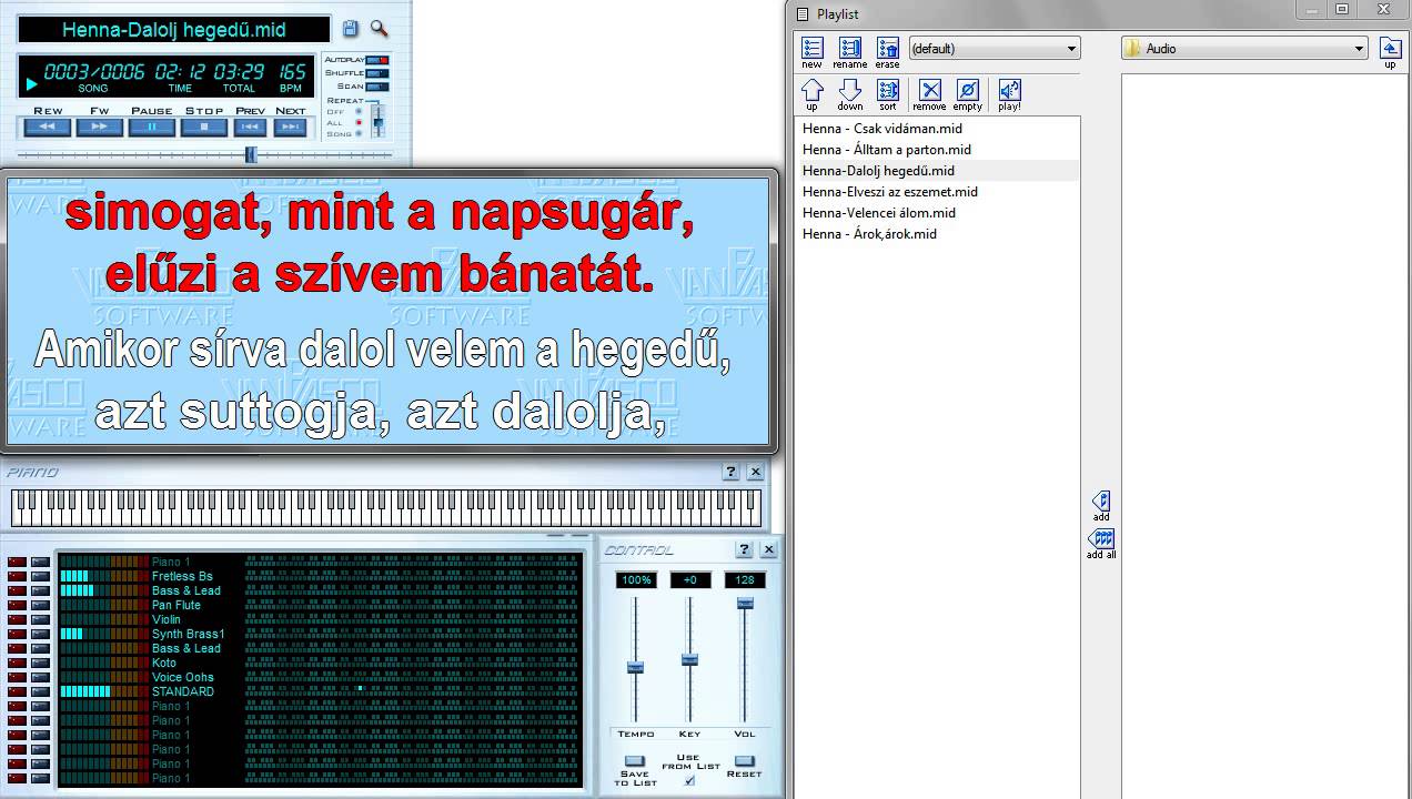 Magyar Midi-Henna-Dalolj hegedű