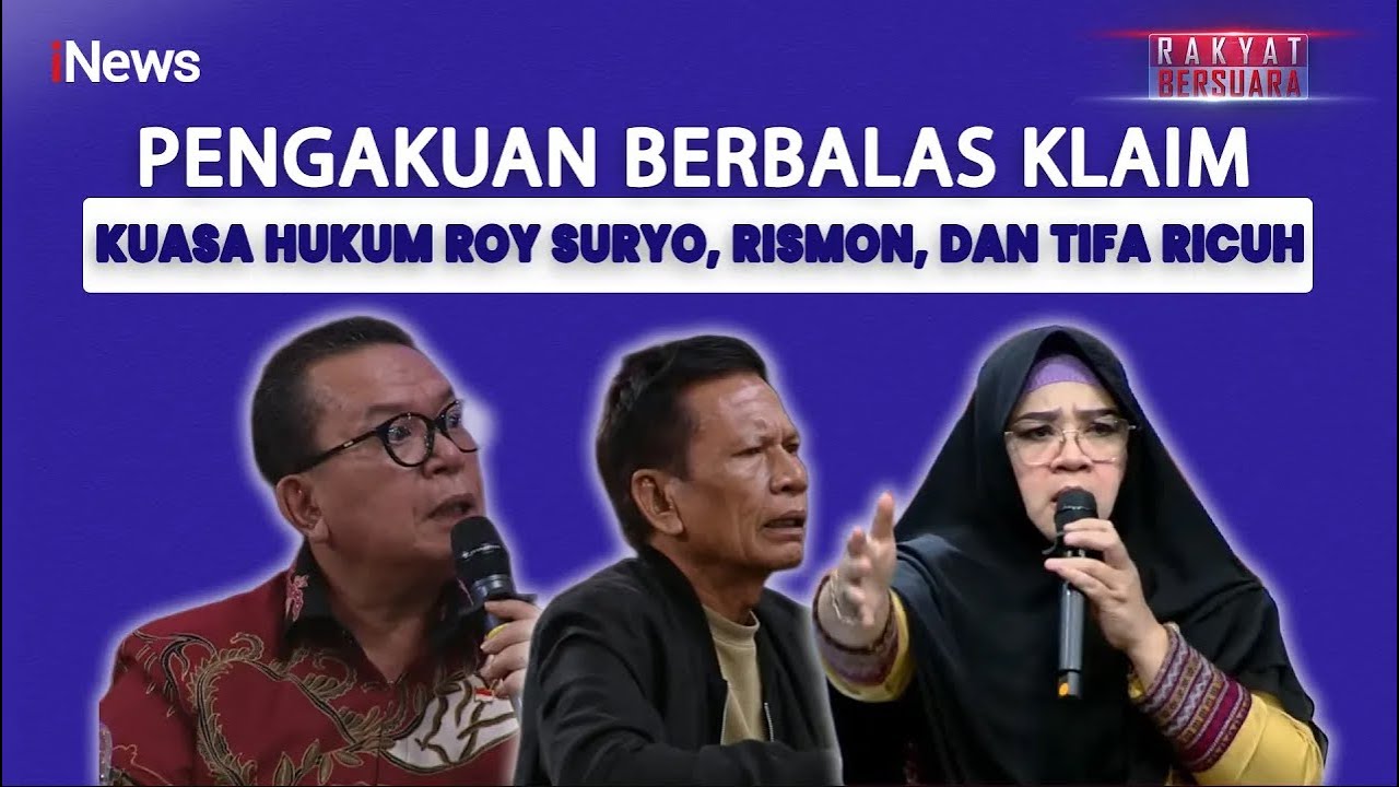 Momen Panas! Pengacara Saling Akui Jadi Kuasa Hukum Roy Suryo, Rismon, dan Tifa