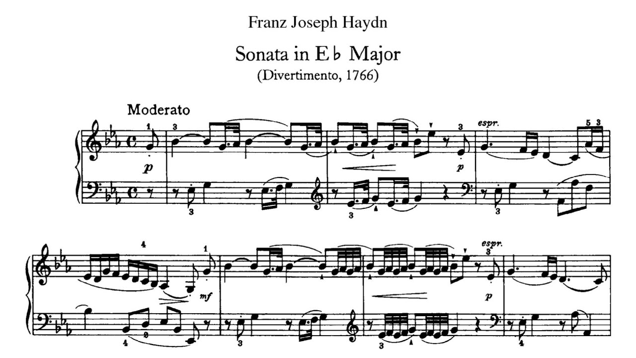 Haydn: Keyboard Sonata No. 29 in E♭ major, Hob.XVI:45 [Olbertz]