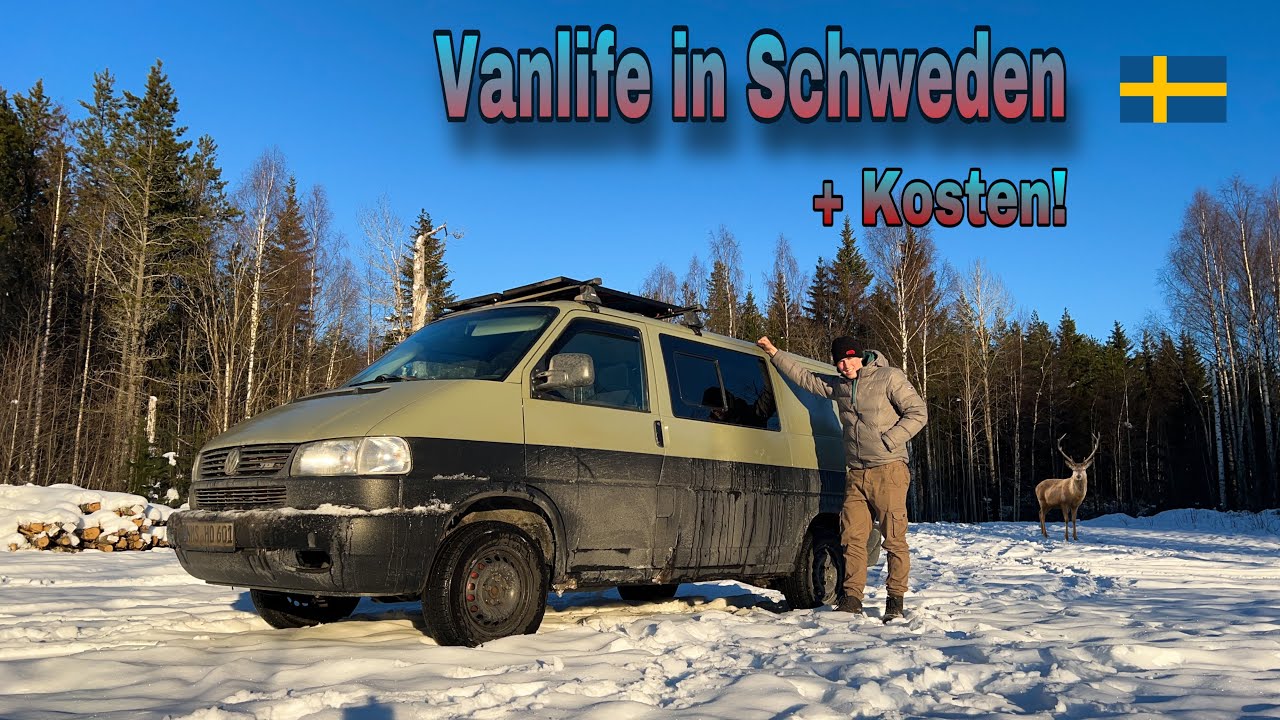 Winterurlaub mit dem Camper in Schweden 🚐 🇸🇪❄️  (Vanlife in Skandinavien)