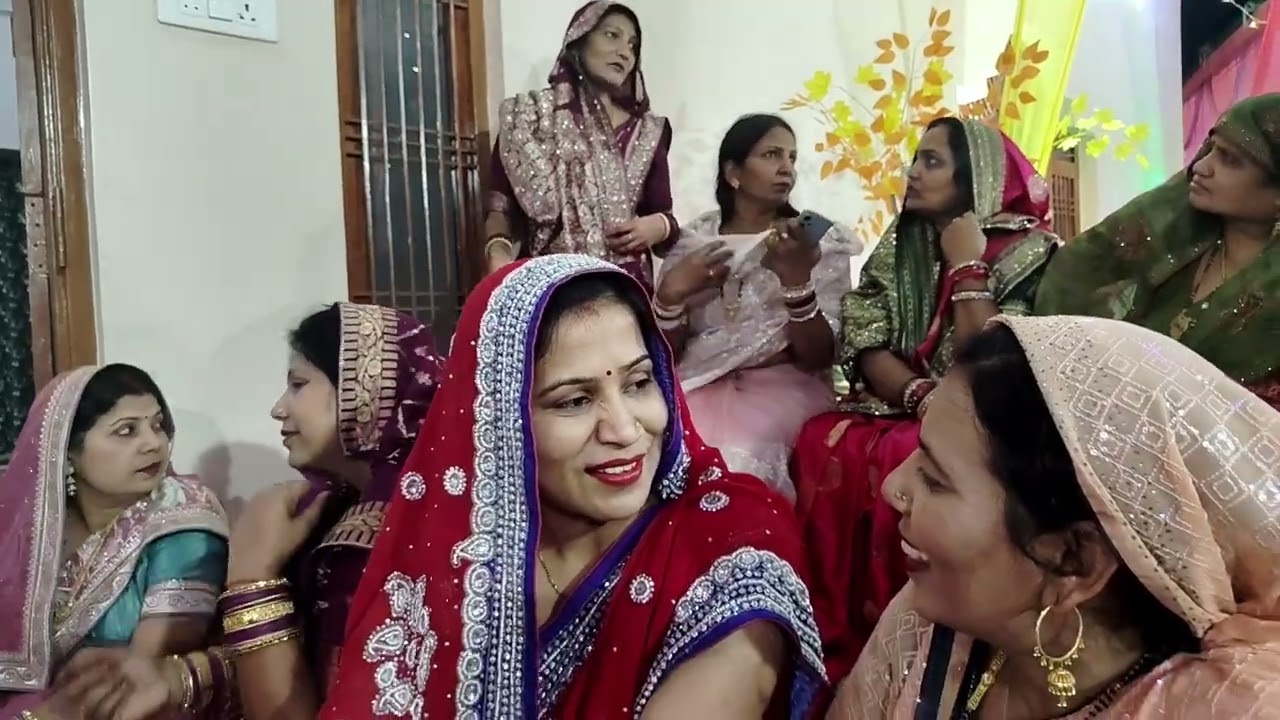 Tilak ceremony in Indian village 