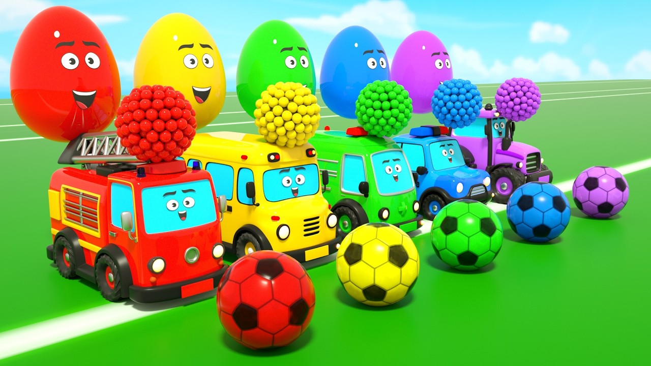 Magic color balls & colorful surprise eggs + More | 🌈Learn Colors for Kids | DuZoo Kids Songs