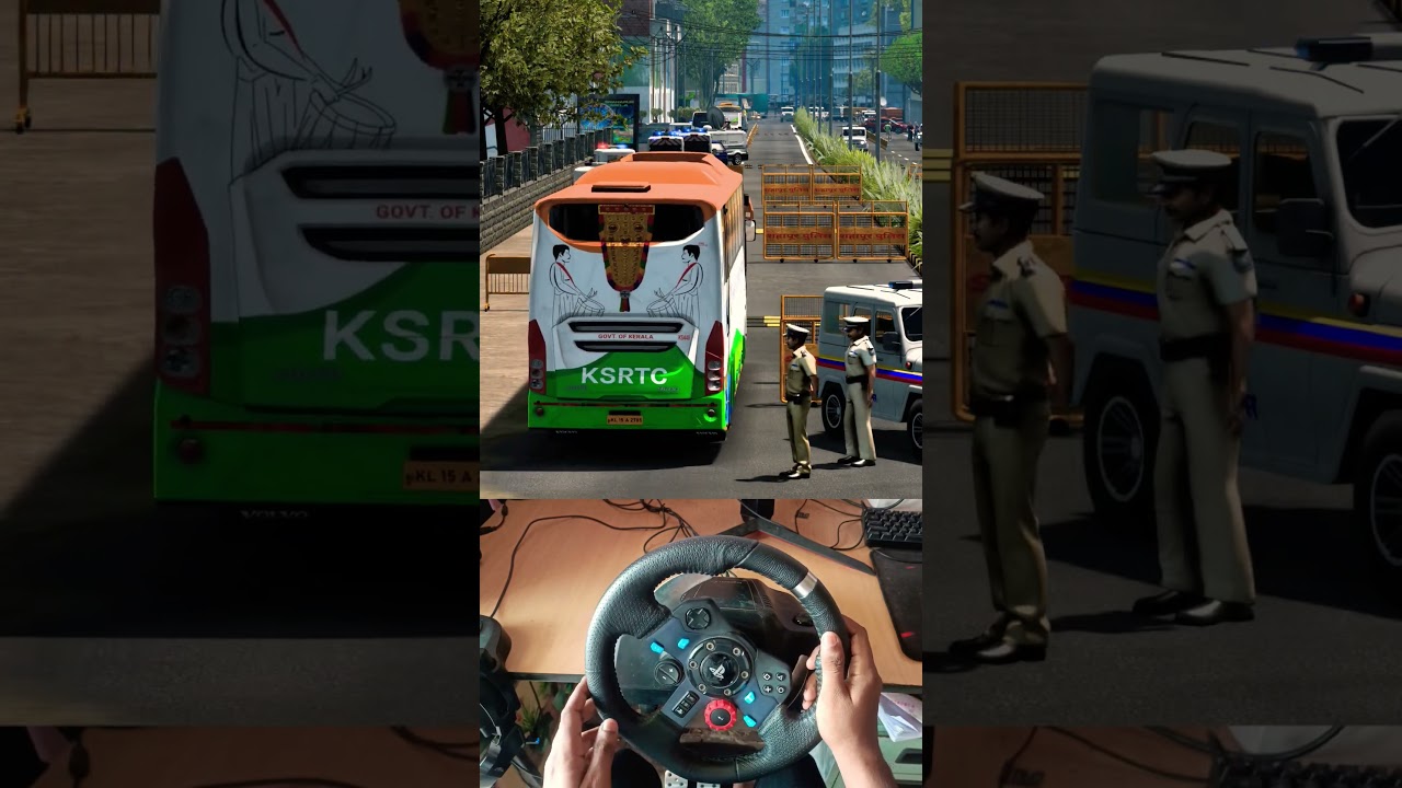 KSRTC VOLVO 9600 ZIGZAG DRIVE (PART 2) | G29 | Indian Bus Driving | ETS 2