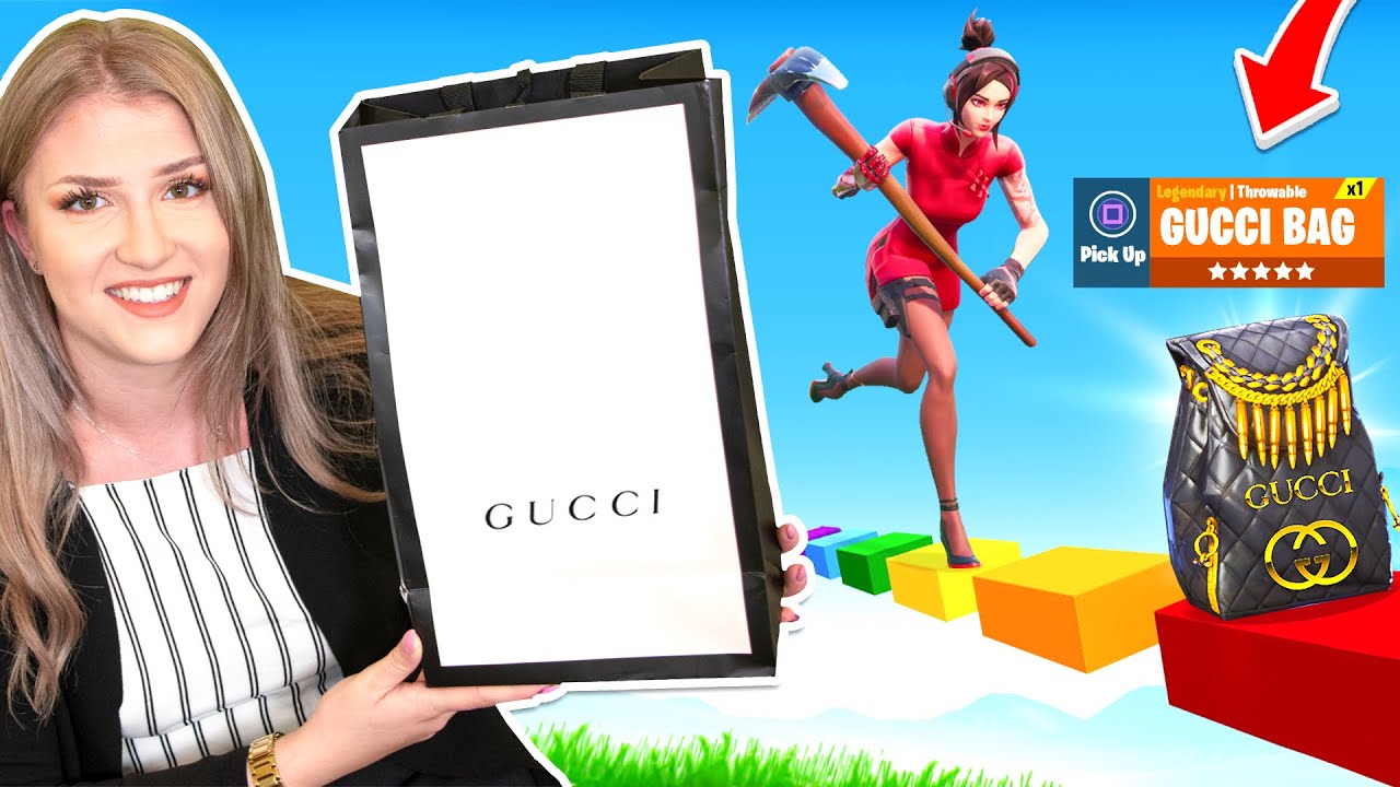 FREUNDIN bekommt etwas VON GUCCI wenn sie FORTNITE Deathrun schafft!