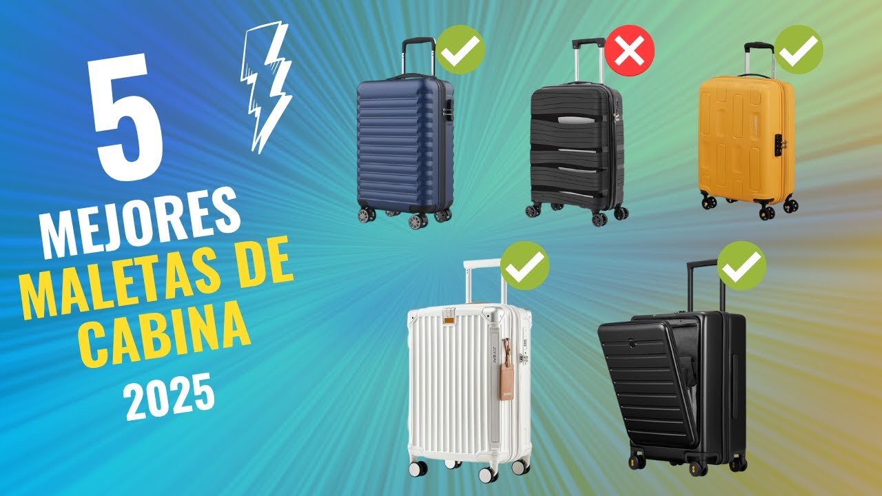 🧳✈️ Las 5 Mejores Maletas de Cabina de 2025 Calidad-Precio en Amazon ✅ NO COMPRES UNA SIN VER ESTO 💰