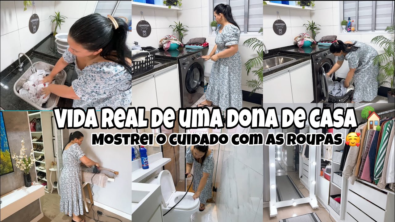 LIMPEZA DOS BANHEIROS/ LAVEI ROUPAS / PASSEI E ORGANIZEI TUDO POR AQUI 