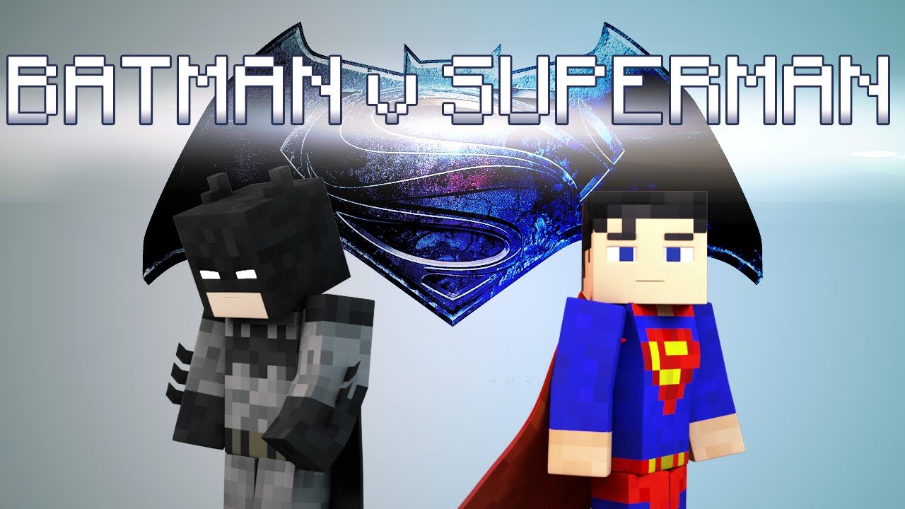 Minecraft Parody - BATMAN v SUPERMAN! - (Minecraft Animation)