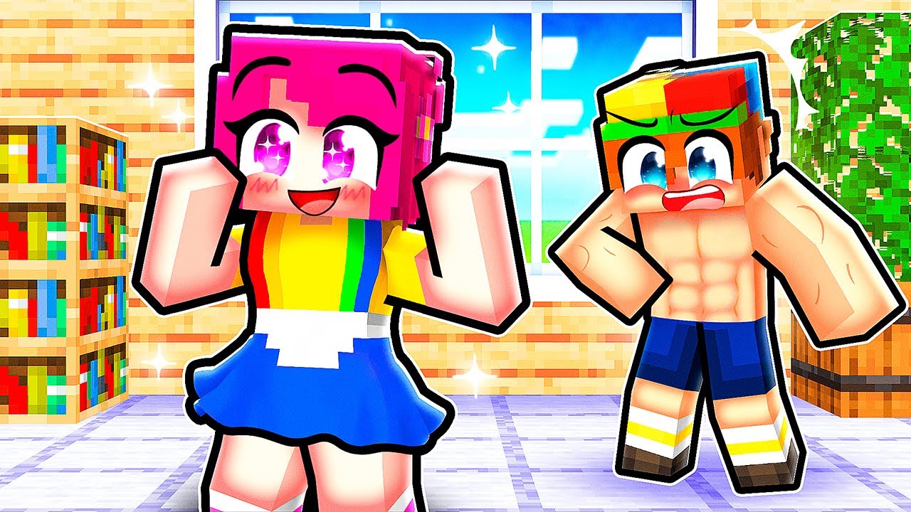 Wearing My FRIEND as a DRESS in Minecraft!