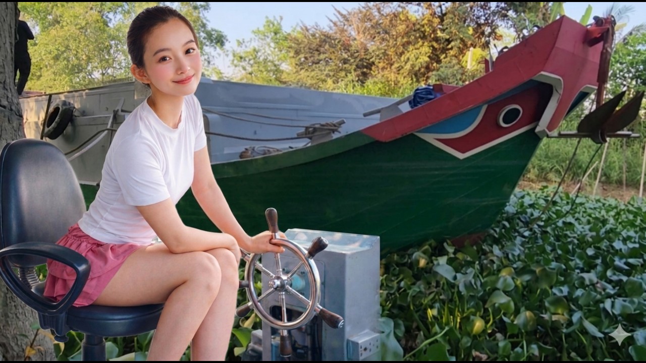 Never Giving Up&hellip; A Girl Pilots Her Boat Through Hardship to Collect Rice Shipments