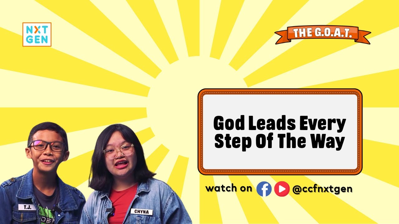The G.O.A.T. Series BL04 | God Leads Every Step of the Way – Kids Bible Lesson