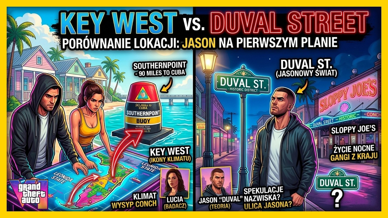 GTA VI to nie tylko Vice City! Co oznaczają tajemnicze gwiazdki? (Cześć 2: Analiza mapy)