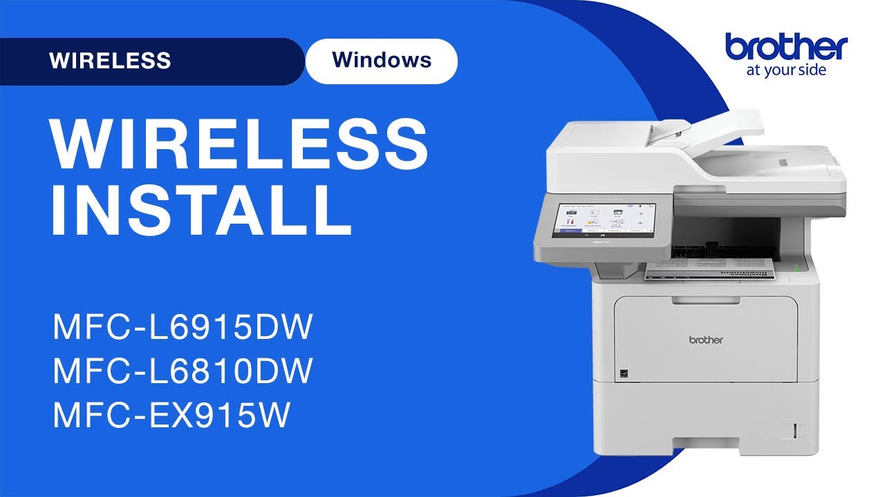 MFCL6915DW wireless setup - Windows