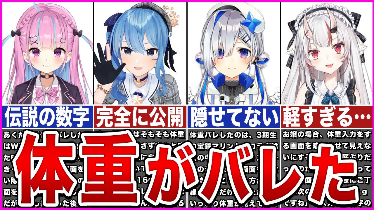 【ホロライブ】まさかの体重バレ！？してしまったホロメンまとめ【ゆっくり解説】