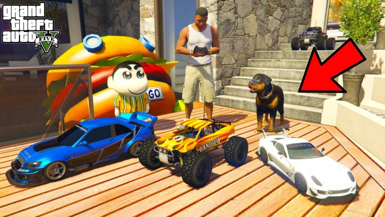 Franklin Gifting SUPER RC TOY CARS To Shinchan in GTA 5