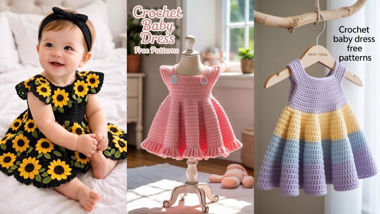 Beautiful & Soft Crochet Frocks for Newborn to Toddler//Elegant Crochet Baby Dresses for Special
