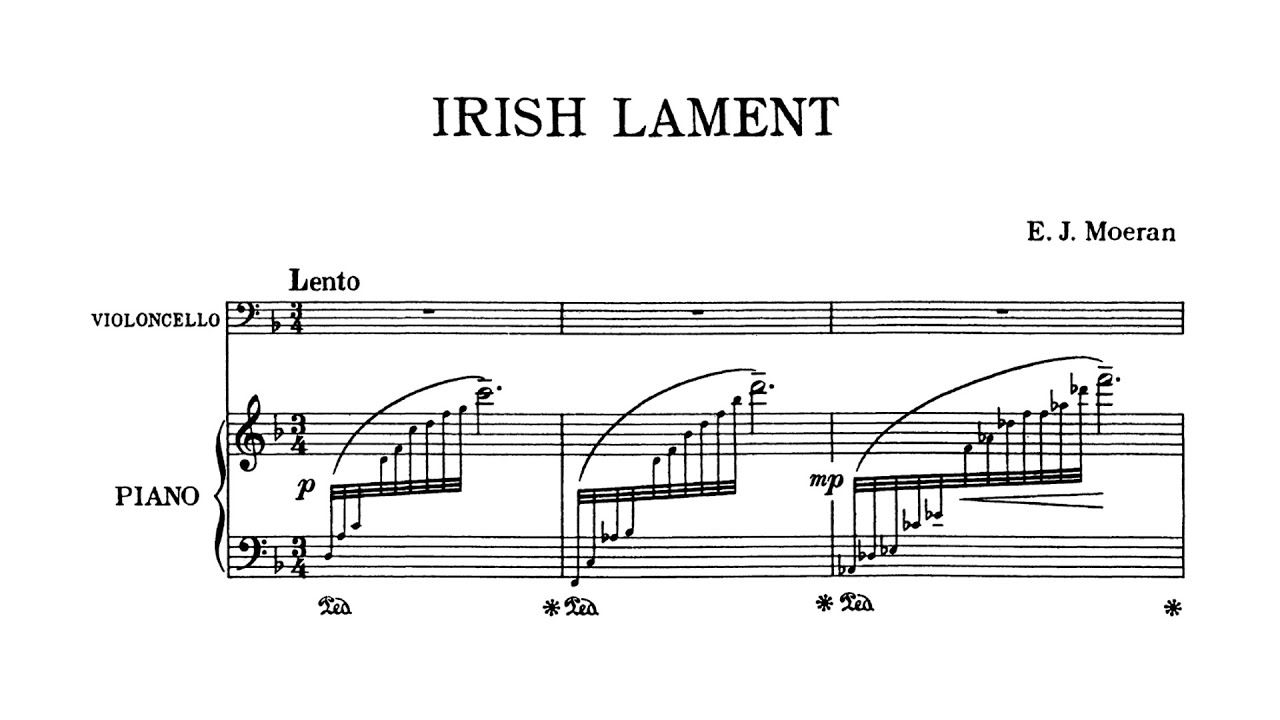 E. J. Moeran - Irish Lament [Score Video]