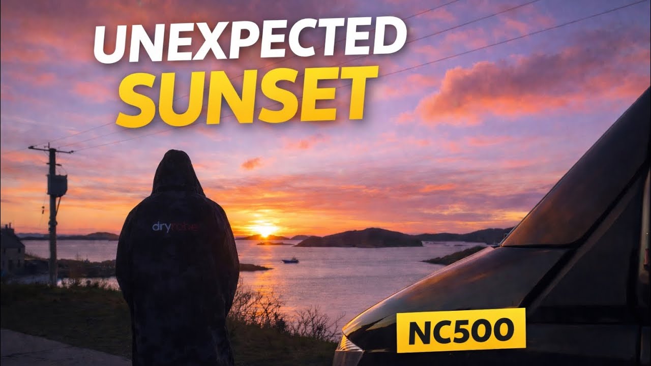 Chasing the Perfect Sunset on the NC500 (Badcall Bay)| Van Life 