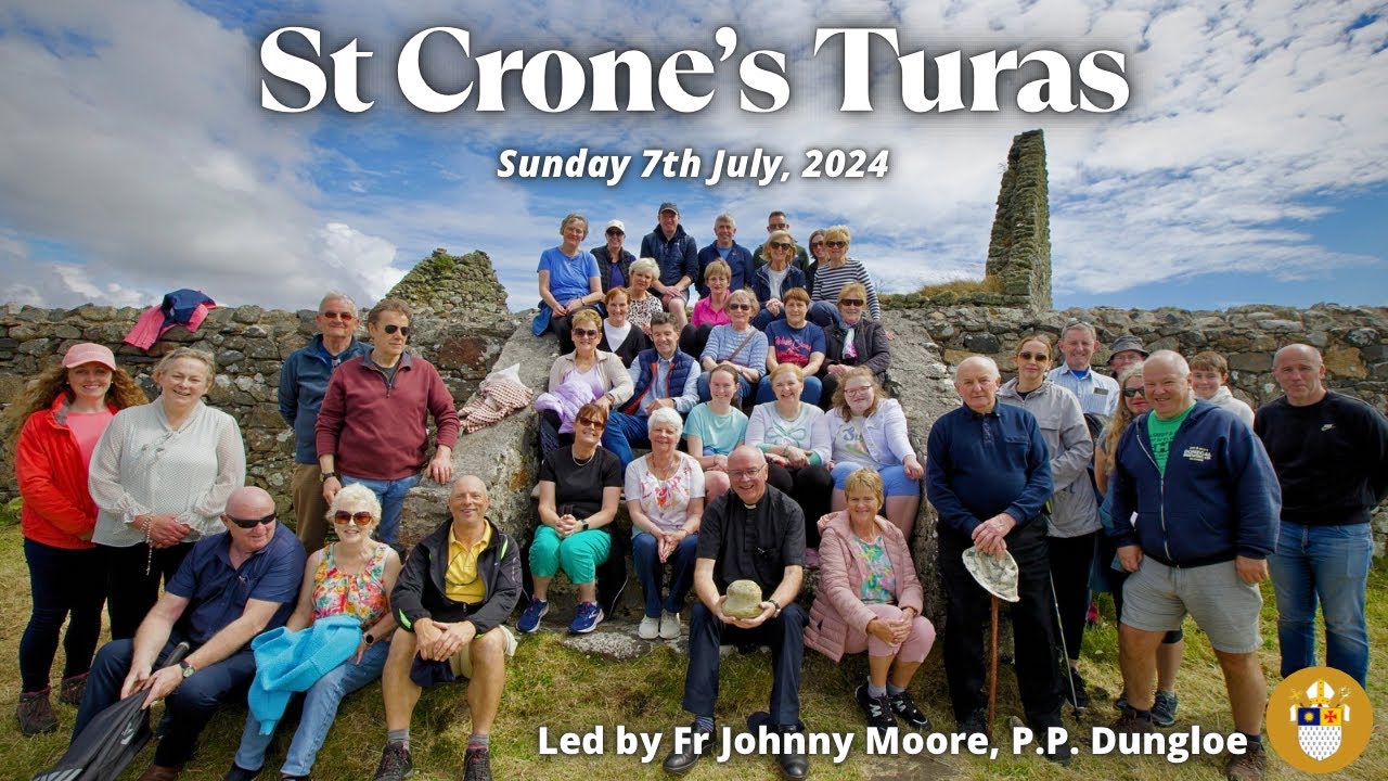 Annual St Crona's Turas - Templecrone - 7 July 2024 - Led by Fr Johnny Moore, P.P. - Raphoe Diocese.