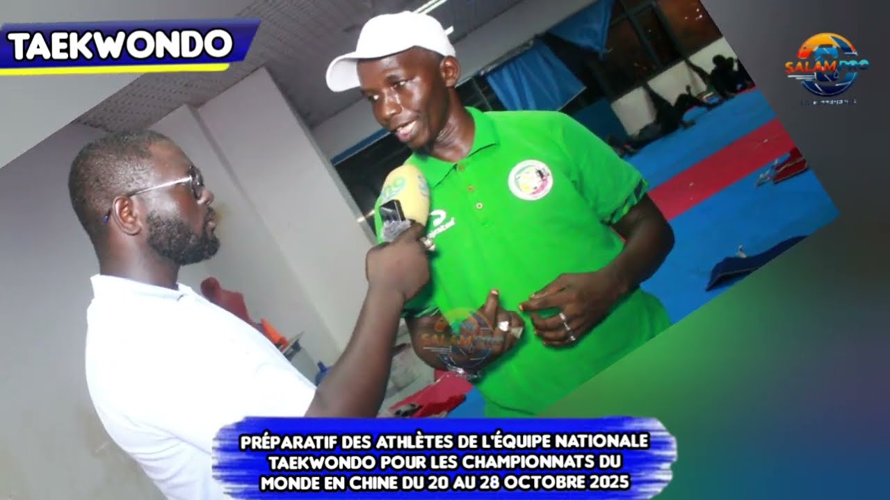 Préparatif des athlètes de l'équipe nationale TAEKWONDO pour les championnats du monde en chine du 
