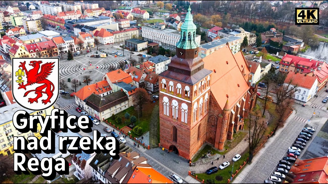 Gryfice | Polska | Latanie Dronem | Jesień. Widoki | Zabytki | Dron | Z lotu ptaka | EDM | 4K