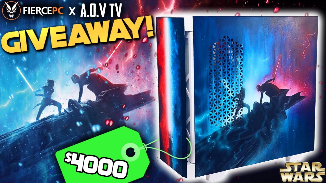CUSTOM $4000 STAR WARS PC [GIVEAWAY] | Fierce PC with Art created by A.O.V TV