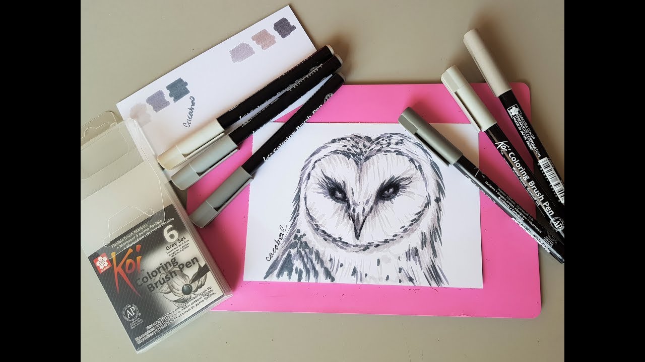 Review Brush Pens Koi Sakura Gray